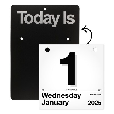 2027 AT-A-GLANCE Today Is 6" x 6" Daily Calendar Refill Pages, White/Black (K1-50-27)