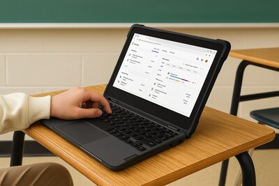 SaharaCase Venture Series Case for Lenovo 100E/100W Gen 3 Chromebook 11.6-inch, Shock-Absorbing, Clear/Black, (LT00112)