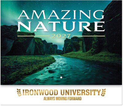 Custom Custom Luxe Amazing Nature Stapled Wall Calendar