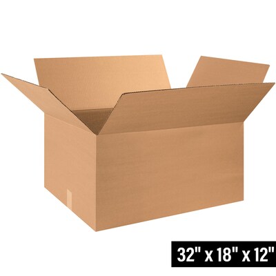 32 x 18 x 12 Shipping Boxes, 32 ECT, 20/Bundle (321812RP20)