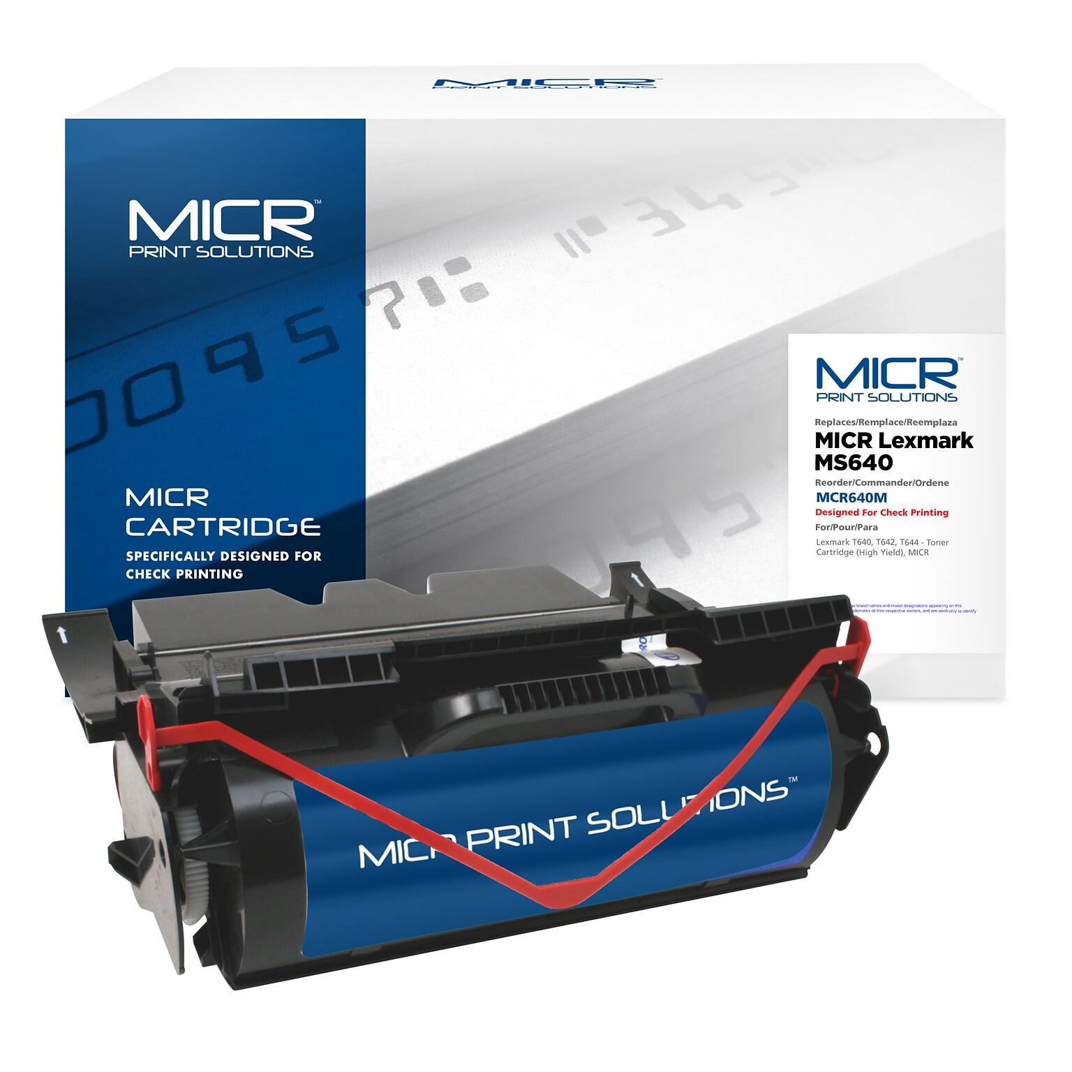 MICR Print Solutions Lexmark T640 Black MICR Cartridge, High Yield (MCR640M)