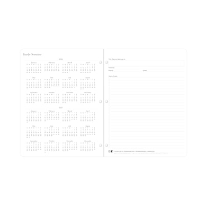 2026-2027 Blue Sky Acacia 8" x 11" Academic Year Monthly Planner, Plastic Cover (159454)
