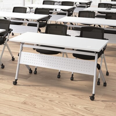 Bush Business Furniture Envision Mesh Folding Chairs with Arms, Black, 2/Set (CH4001BLF-03)