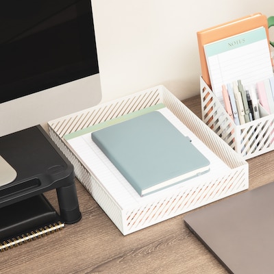 Mind Reader Paper Tray, White (MOSTRAY-WHT)