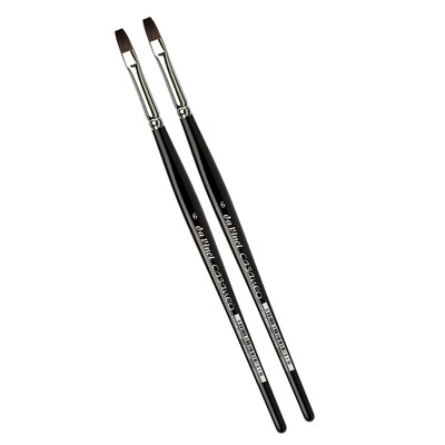 da Vinci CASANEO Mixed Media Synthetic Bristle, Flat Brush, 2/Pack (DVXVA58986-2)