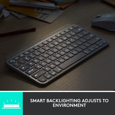 Logitech MX Keys Mini Wireless Ergonomic Keyboard, Rose (920-010474)