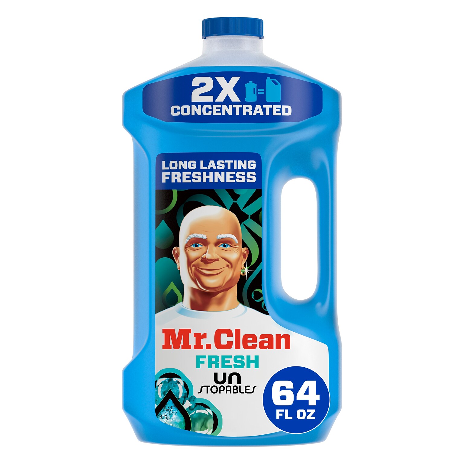 Mr. Clean Multi-Surface Cleaner, Unstopables Fresh Scent, 64 Fl. Oz. (10720)
