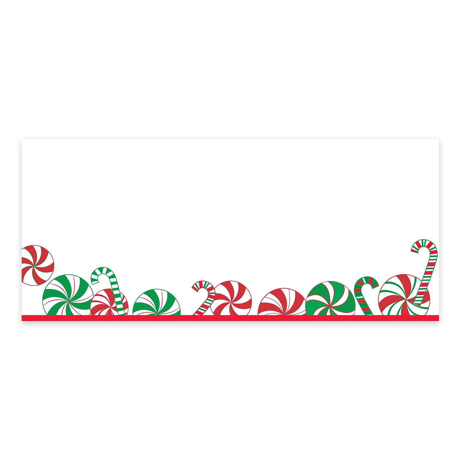 Great Papers! Peppermint and Candy Cane Party Holiday #10 Invitation Envelope, 9.5 x 4.125, 40/Pack (2025041)