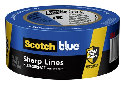 ScotchBlue Sharp Lines 1.88 x 60 yds. Medium Painter Tape, Blue (2093-48EC)