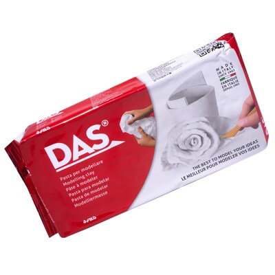 DAS Modeling Clay Air Hardening, White, 2.2lb, 2/Bundle (DASF387500-2)