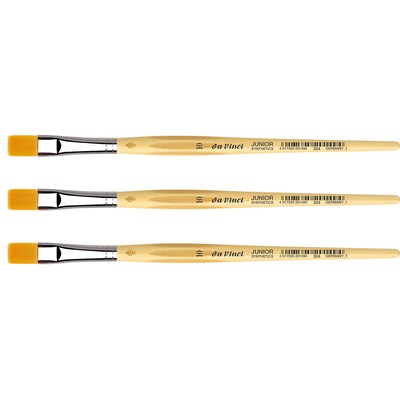 da Vinci JUNIOR Mixed Media Synthetic Bristle, Round Brush, 3/Bundle (DVXVA30410-3)