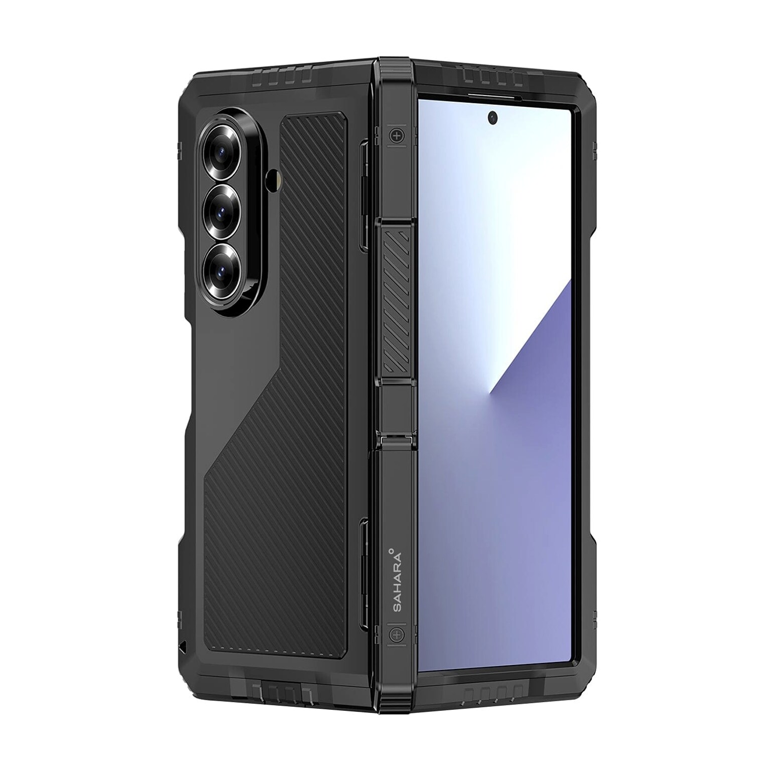 SaharaCase Raider Series Phone Case for Samsung Galaxy Z Fold7, Shock Absorbing, Scorpion Black (CP00883)