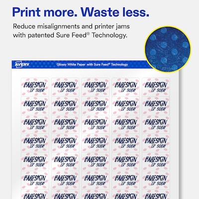 Avery Rectangle Laser/Inkjet Multipurpose Labels, White, 50 Labels/Sheet, 100 Sheets/Pack (19479311218)
