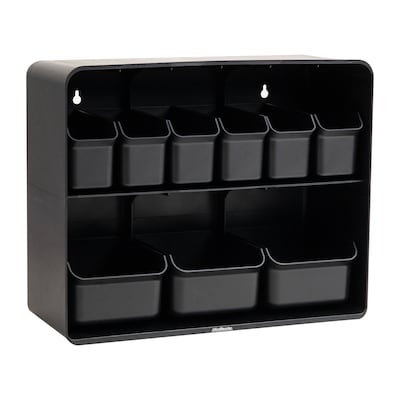 Mind Reader Plastic Organizers, Black (SNACKSHELF-BLK)