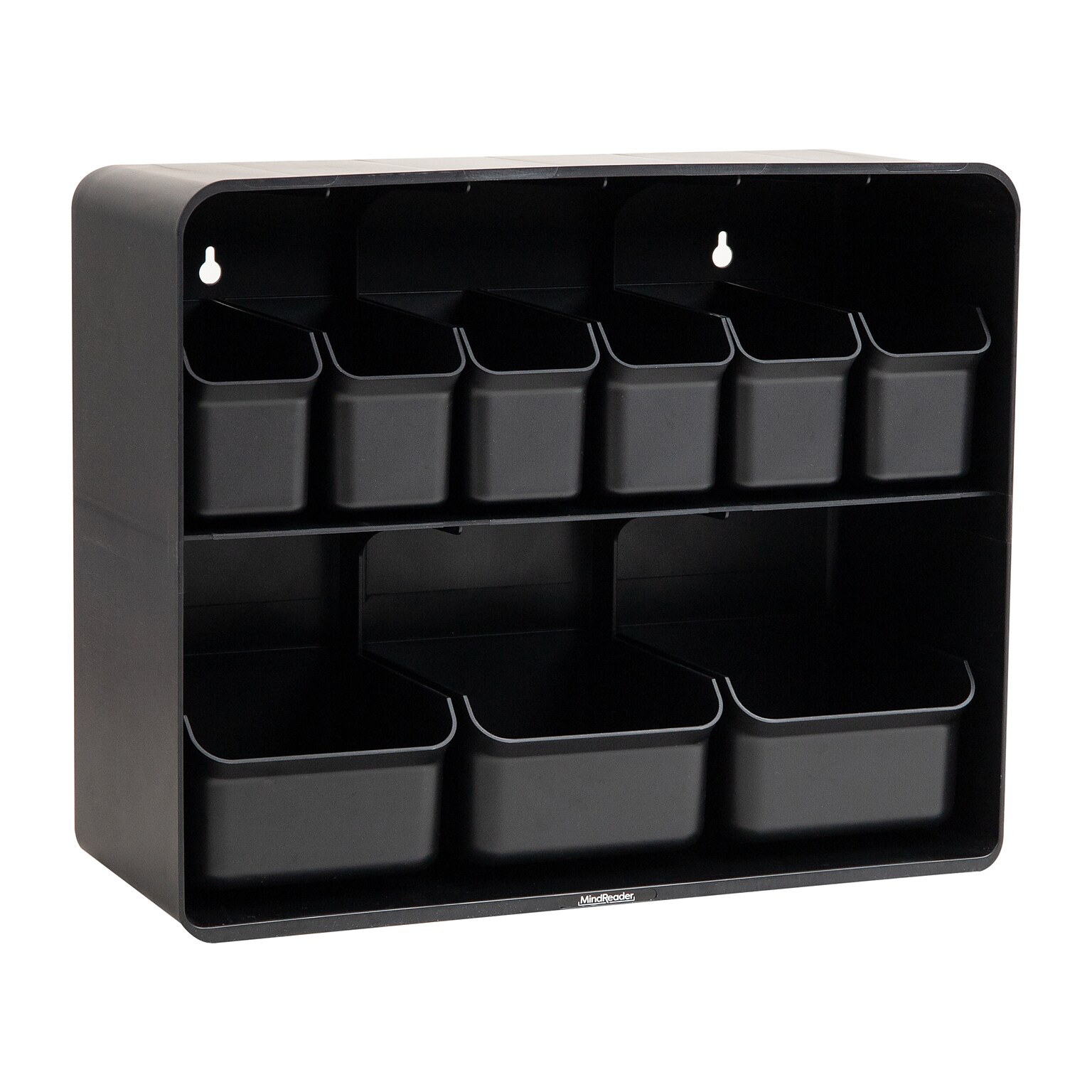Mind Reader Plastic Organizers, Black (SNACKSHELF-BLK)