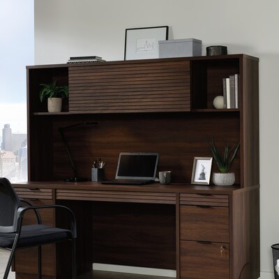 Sauder Palo Alto 71W Desktop Hutch, Spiced Mahogany (427799)