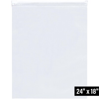 18 x 24 Reclosable Poly Bags, 3 Mil, Clear, 100/Carton (PB5250)
