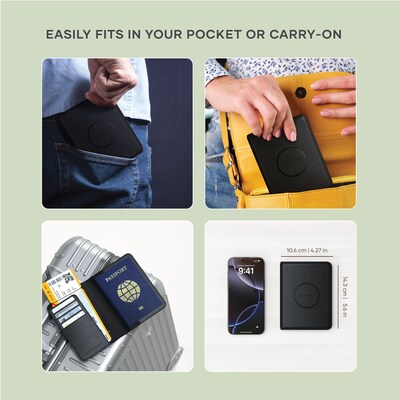 Satechi Vegan-Leather FindAll Passport Cover, Black (ST-VPCK)