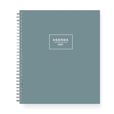 2027 Blue Sky 8 x 10 Monthly Planner, Sea Glass (164013)
