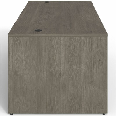 Lorell Prominence 2.0 72" W Right-Pedestal Desk, Gray Elm Surface (LLRPD3672RSPGE)