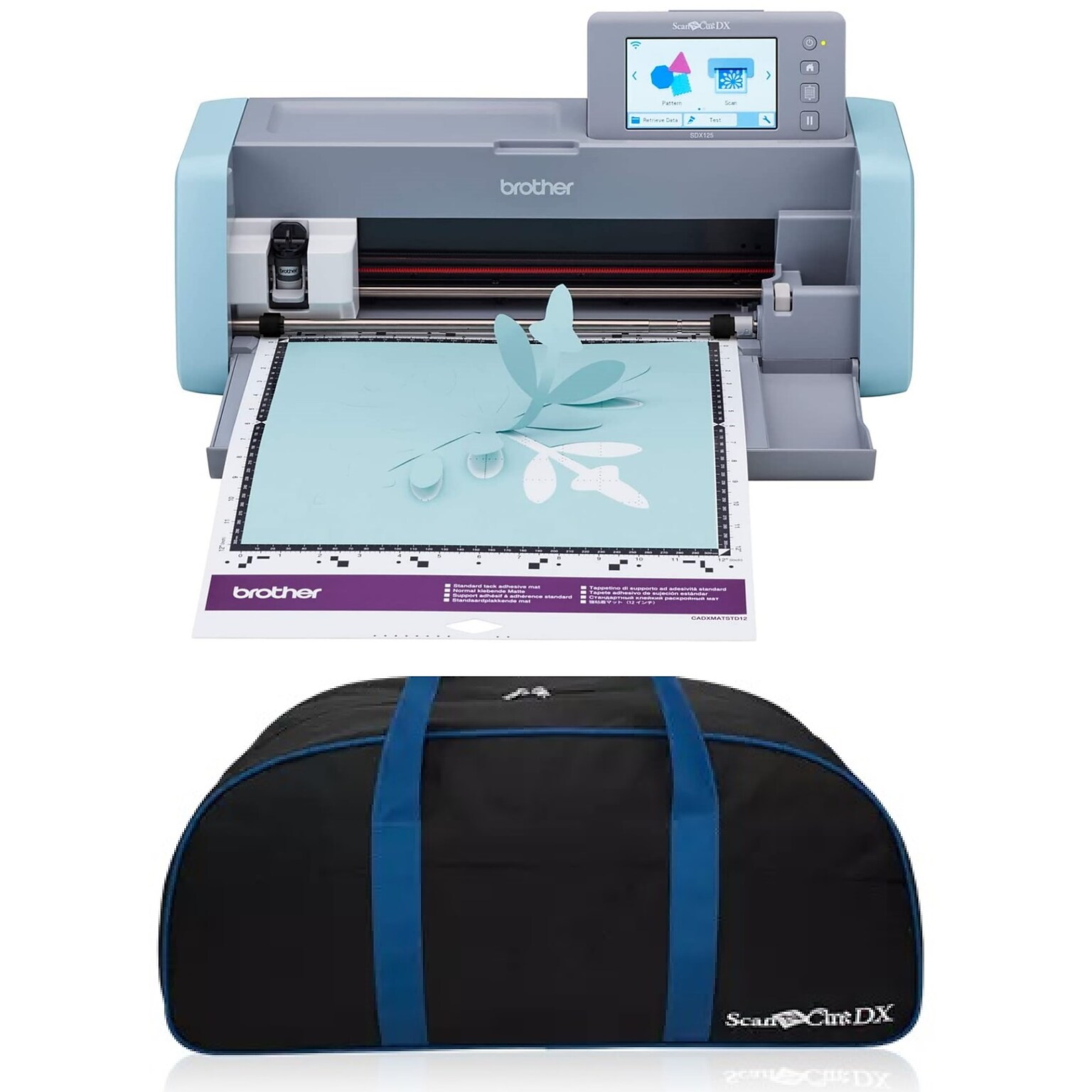 Brother ScanNCut DX Electronic Cutting Machine with Scanner and Duffle Bag (SDX125E)