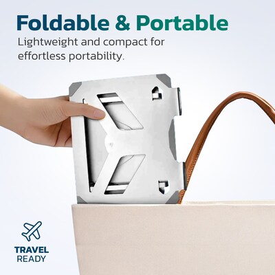 Purely SW60 360° Rotating Base iPad/Tablet Stand and Holder, Silver (PTSSW60)