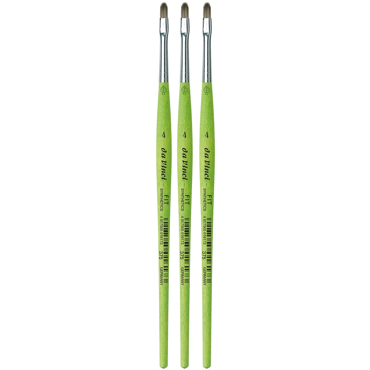 da Vinci FIT Synthetics Acrylic & Tempera Student Filbert Brush, 3 /Pack (DVXVA3754-3)