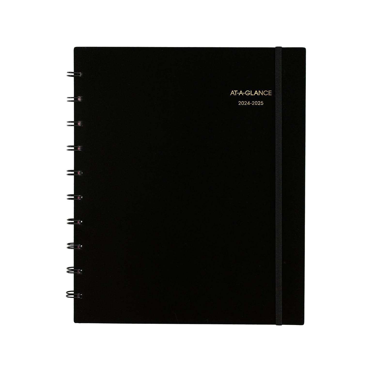 2024-2025 AT-A-GLANCE Move-A-Page 9 x 11 Academic Weekly & Monthly Planner, Poly Cover, Black (70-957E-05-25)