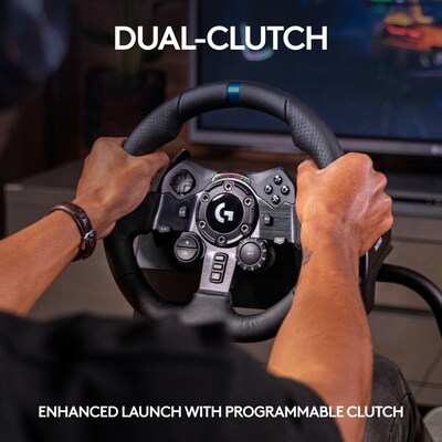 Logitech G G923 TRUEFORCE Sim Racing Wheel and Pedals for PS5, PS4 and PC, Black (941-000147)