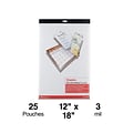 Staples Thermal Pouches, Menu, 25/Pack (17469)