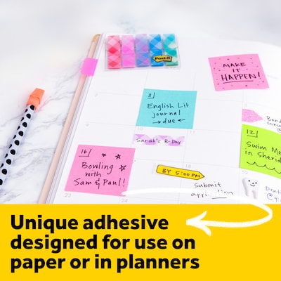 Post-it Notes, Assorted Collection, 1 7/8" x 1 7/8", 400 Sheet/Pad, 3 Pads/Pack (20513PK)