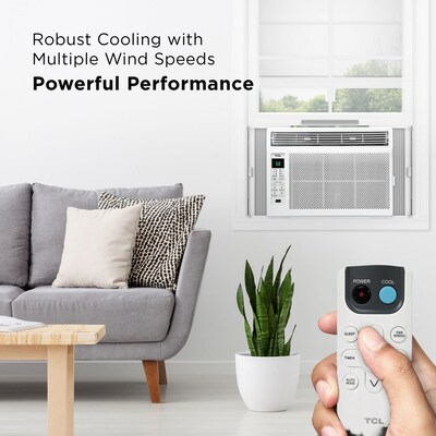 TCL 115-Volt 6,000 BTU Window Air Conditioner with Remote, White (H6W23W)