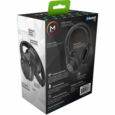 Morpheus 360 Comfort Plus Wired/Wireless Noise Canceling Over-Ear, Bluetooth, Pure Black (HP6500B)