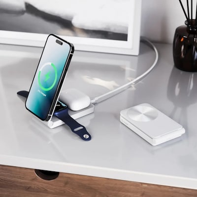 ALOGIC YOGA Magnetic Wireless Charging Stand, 15W, White (A31FWCWH)