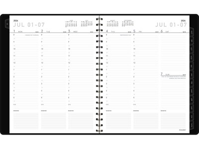 2024-2025 AT-A-GLANCE Contemporary 8.25 x 11 Academic Weekly & Monthly Planner, Faux Leather Cover