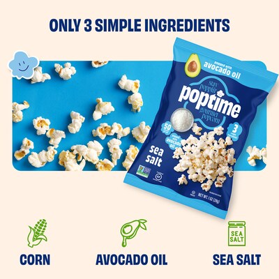 Poptime Avo Sea Salt Popcorn, 1 oz., 24/Pack (220-02882)