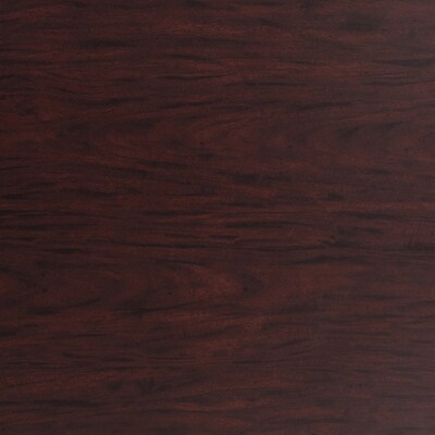 NPS CT Series 36" Round 30" Height Cafe Table, Round Base, Black Frame/Mahogany Top (CT13636RDPBTMMY)