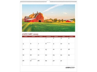 2025 House of Doolittle Farm Life 11 x 14 Monthly Wall Calendar (316-25)