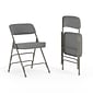 Flash Furniture HERCULES Series Fabric Folding Chair, Gray, 2/Pack (2HAMC320AFGRY)