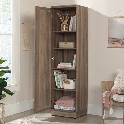 Sauder HomePlus 71"H Storage Cabinet with 4 Shelves, Salt Oak (435138)