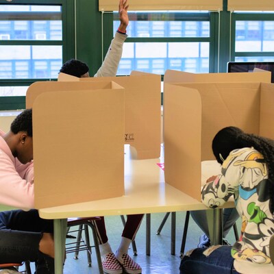 Classroom Products Foldable Cardboard Freestanding Privacy Shield, 20"H x 20"W, Kraft, 20/Box (2020 KR)