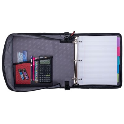 Case It 2" 3-Ring Zipper Binders, Blue (LT-007BLU)