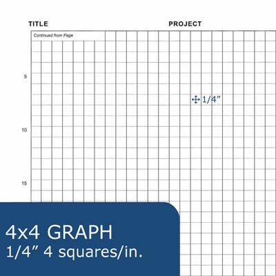 Roaring Spring Paper Products Professional Notebooks, 8.75" x 11.25", Graph Ruled, 72 Sheets, Black (77160)