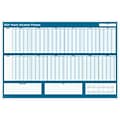 2024 ComplyRight Vacation Planner, 24 x 36 Yearly Dry Erase Wall Calendar, Blue/White (J1712)