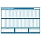 2024 ComplyRight Vacation Planner, 24" x 36" Yearly Dry Erase Wall Calendar, Blue/White (J1712)