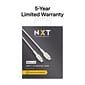 NXT Technologies™ 4 Ft. Braided USB-C to Lightning Cable for iPhone/iPad/iPod touch, White (NX60445)