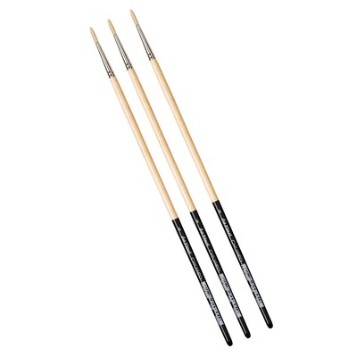da Vinci CHUNEO Oil Synthetic Hog Round Brush, 3 /Pack (DVXVA77294-3)