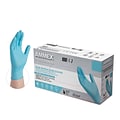 Ammex Professional Series Powder Free Nitrile Exam Gloves, Latex Free, Small, Blue, 100/Box (APFN421