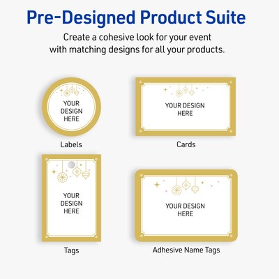 Avery Square Multipurpose Labels, 3" x 3", White, 60/Pack (19479370524)