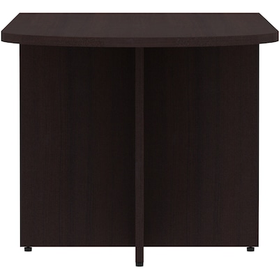 Lorell Essentials 29"H x 66"W Desk Peninsula, Espresso (LLR18262)